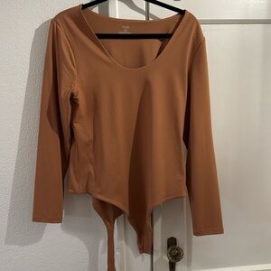 Brand New NUUDS Clay Scoop Neck Bodysuit